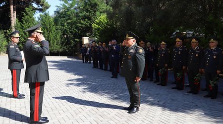 Военнослужащим Министерства обороны вручены высшие воинские звания
