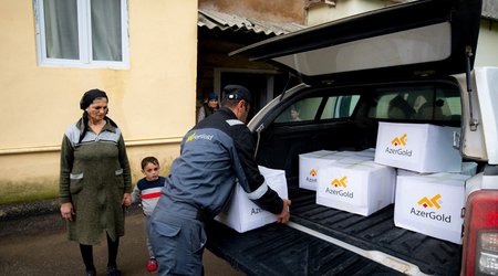 ЗАО AzerGold навестило семьи шехидов в Дашкесанском районе по случаю Гурбан байрамы