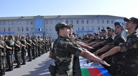В азербайджанской армии состоялась церемония принятия военной присяги