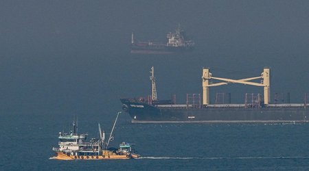 First ship leaves port of Odesa after opening of temporary corridor by Ukraine