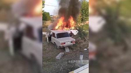 В Агстафе столкнулись два автомобиля, есть пострадавшие