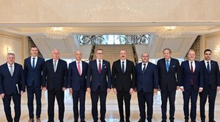 İlham Əliyev Slovakiya parlamentinin sədrini qəbul edib