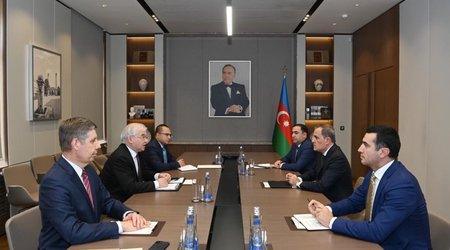 Ceyhun Bayramov Rusiya xarici işlər nazirinin xüsusi nümayəndəsini qəbul edib