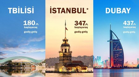 AZAL launches discount campaign for flights to Tbilisi, Istanbul, Dubai