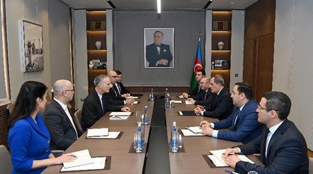 Ceyhun Bayramov ABŞ müşaviri ilə görüşüb