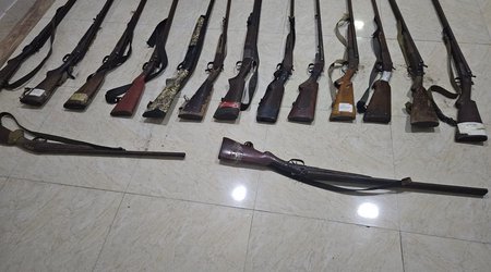 У жителей Сабирабада изъяли незаконно хранящееся оружие