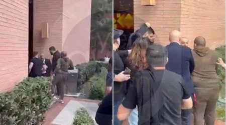 Erməni radikallar Kaliforniyada türk diplomatlara hücum ediblər