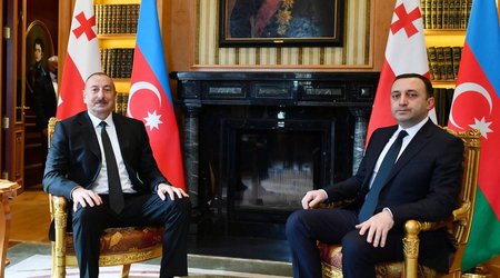 Prezident İlham Əliyevin İrakli Qaribaşvili ilə təkbətək görüşü keçirilib - Yenilənib