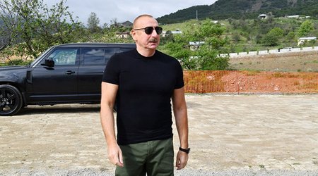 Prezident 2 kəndin təməlini qoyub