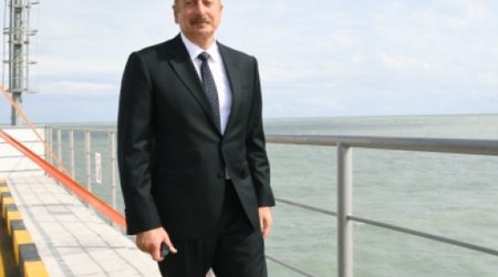 Ильхам Алиев в Сумгаите
