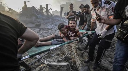 Palestinian Health Ministry: Over 9,488 people killed since escalation start in Gaza Strip