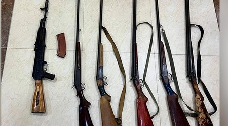 У жителей Сабирабада изъято незаконно хранящееся оружие