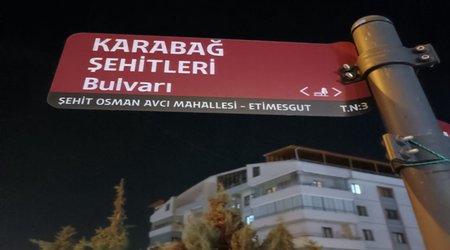 В Анкаре одна из улиц названа «Бульваром шехидов Карабаха»