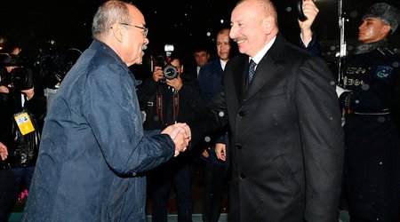 Президент Азербайджана Ильхам Алиев прибыл в Узбекистан