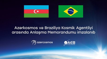 "Азеркосмос" и Бразильское космическое агентство подписали меморандум