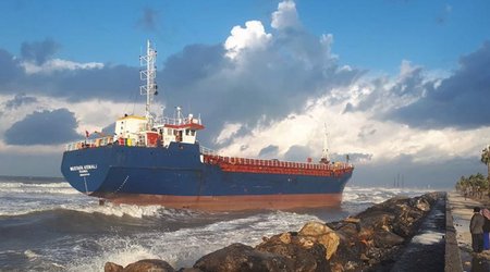 5th cargo ship runs aground in Türkiye fue to bad weather