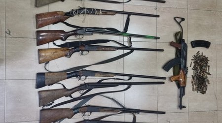 В Саатлы в течение года полиции сдали 31 единицу огнестрельного оружия