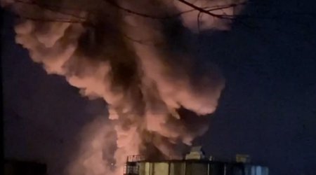 Oil depot in Luhansk hit by drones