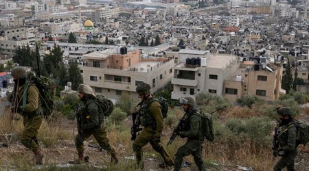 Israeli military clashes with Palestinian youth in Ramallah
