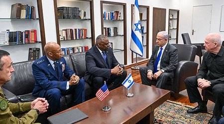 Israeli PM, Pentagon chief mull situation in Gaza