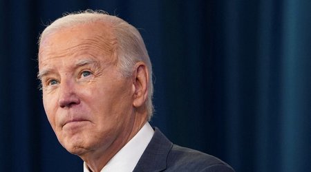 Biden calls Trump 'front runner' of opposition
