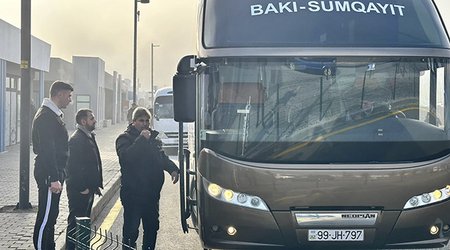 С сегодняшнего дня начинает функционировать автобусный экспресс-маршрут Баку - Сумгайыт