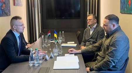 Ukrainian officials hold talks with Hungarian FM