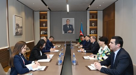 Ceyhun Bayramov Şanxay Əməkdaşlıq Təşkilatının baş katibi ilə görüşüb
