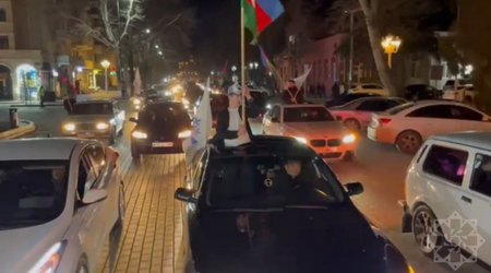 В регионах Азербайджана люди вышли на улицы: Да здравствует Алиев!