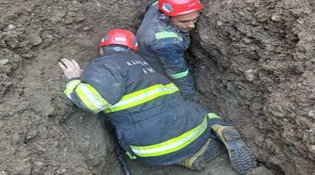 В Физули спасли мужчину, которого накрыло оползнем