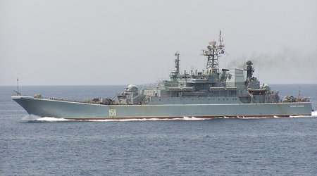 Ukrainian military says Russian landing ship sunk in Black Sea