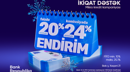 Bank Respublika mikro kredit kampaniyasının müddətini uzatdı