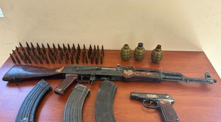 В Шабране обнаружено оружие и боеприпасы