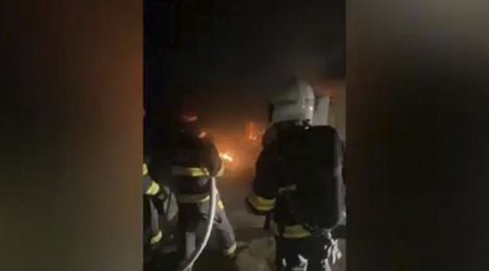 В Гяндже произошел пожар