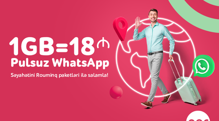 “Nar” ilə səyahətdə WhatsApp-da pulsuz yazış!