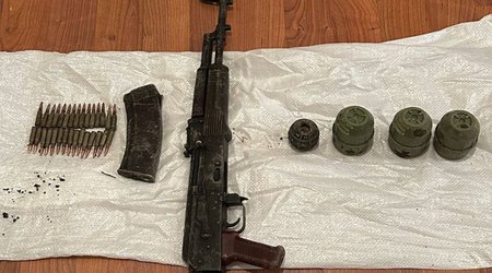 В Огузе обнаружены автомат и гранаты