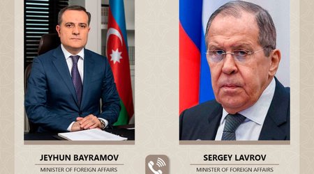 Ceyhun Bayramovla Sergey Lavrov arasında telefon danışığı olub