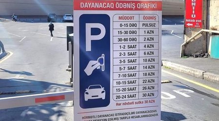 Шокирующие тарифы на парковку перед входом в Бакинский ж/д вокзал