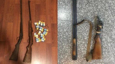 В Огузском районе обнаружены оружие и боеприпасы