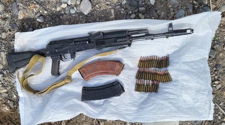 В Зангилане обнаружены автомат и патроны