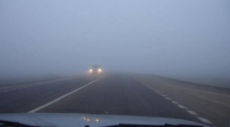 На некоторых автомагистралях Азербайджана снизится дальность видимости