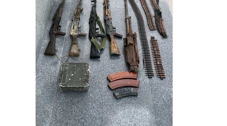 В Зангилане обнаружены оружие и боеприпасы