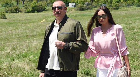 Президент и первая леди участвуют в открытии Музыкального фестиваля "Харыбюльбюль" в Шуше