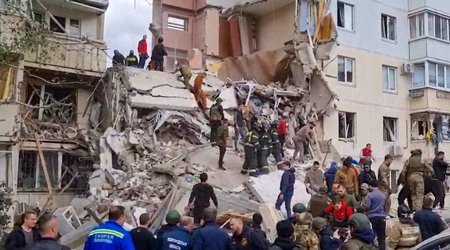 Death toll in partially collapsed apartment building in Russia's Belgorod climbs to 19