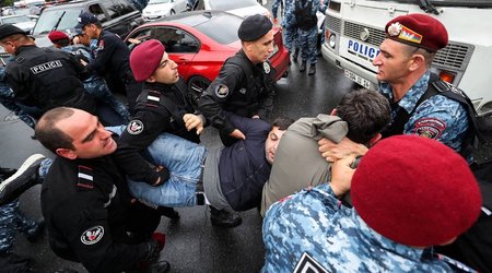 Yerevan police detain 38 opposition activists