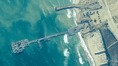 Nearly 570 tons of aid delivered across temporary pier to Gaza