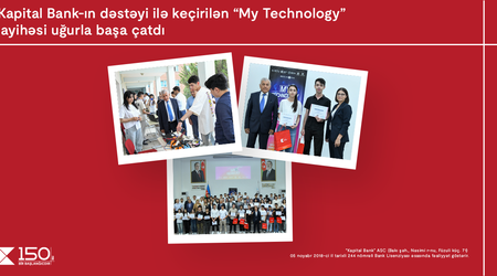 Конкурс «My Technology», проведенный при поддержке Kapital Bank, завершился