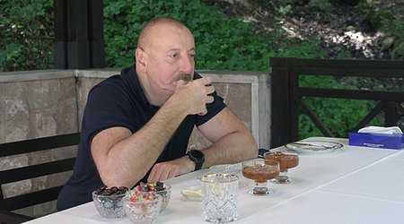 Prezident "İsa Bulağı" nın açılışında olub - Fotolar