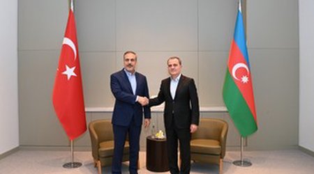 Ceyhun Bayramov Hakan Fidanla görüşüb
