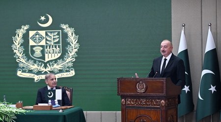 İlham Əliyev və Şahbaz Şərif mətbuata bəyanatlarla çıxış ediblər - Yenilənib